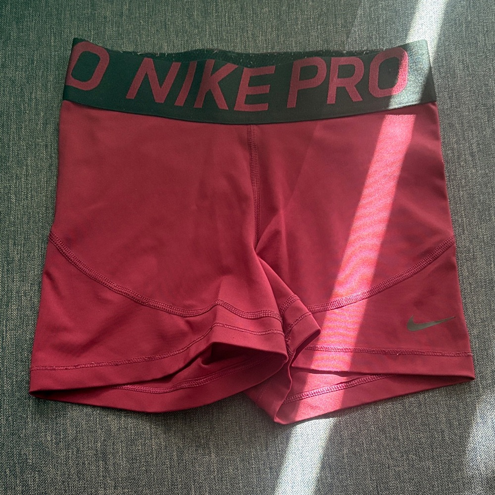 Nike Pro Burgundy Training Shorts